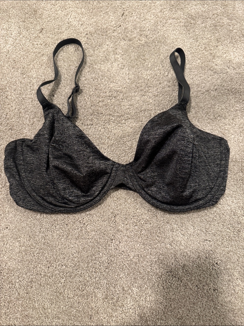 Victoria's Secret Black Heather Underwire Bra